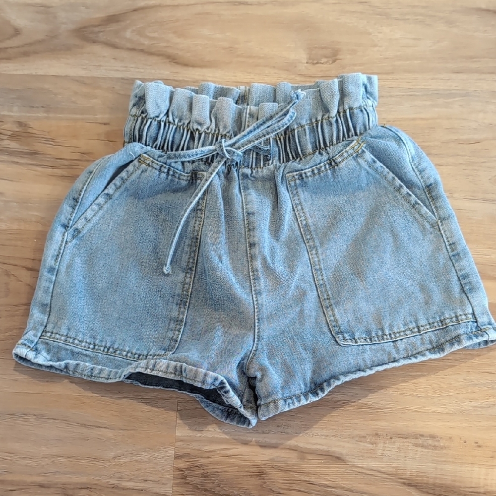 High-Waisted Denim Shorts